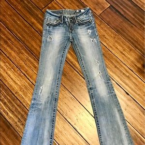 Women's Size 25 Distressed Miss Me Jeans