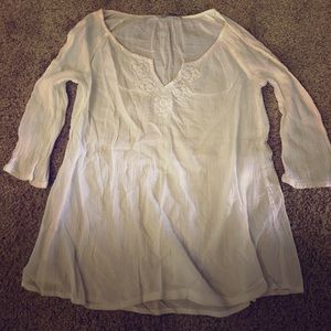 White Boho Blouse