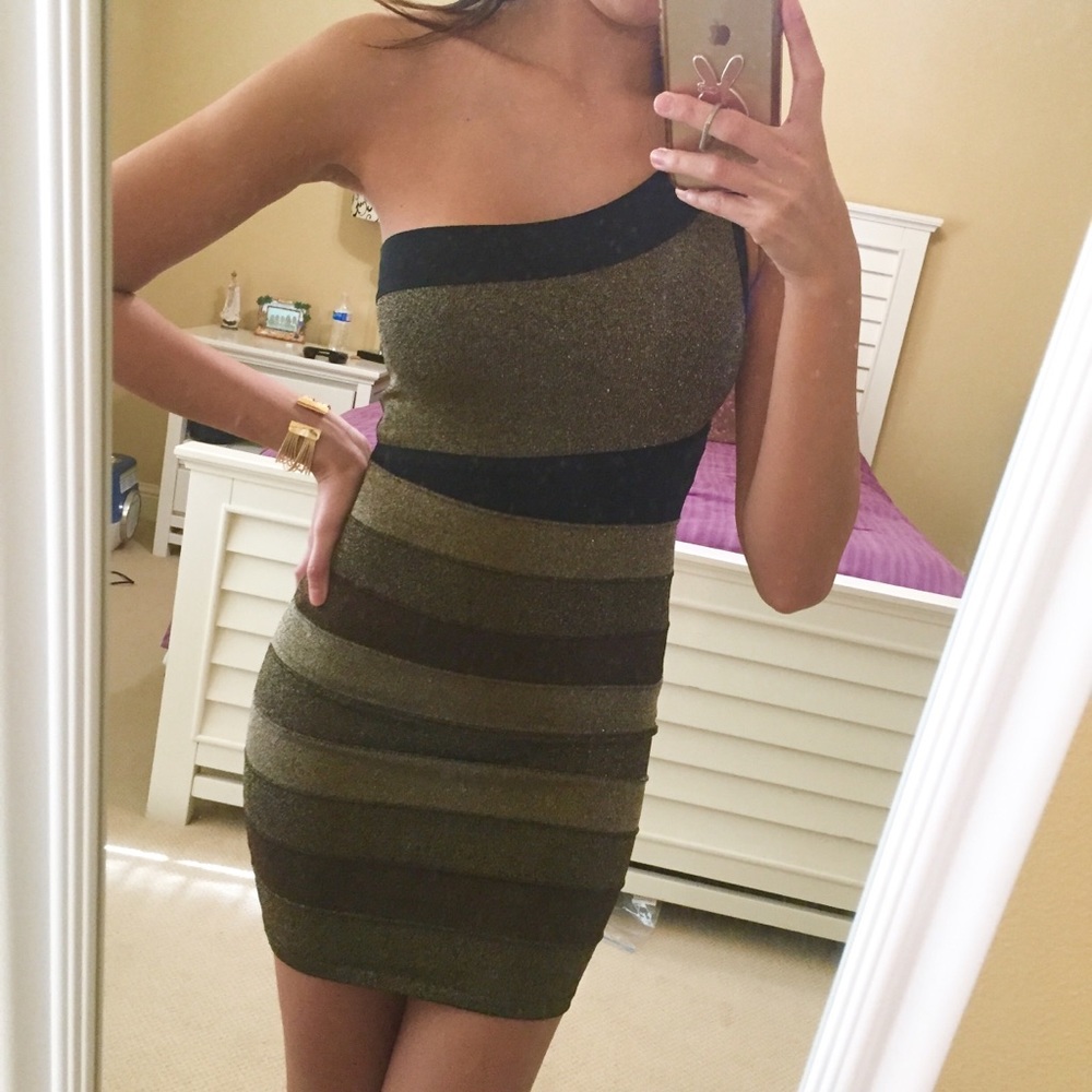 Bebe Addiction Bandage Dress