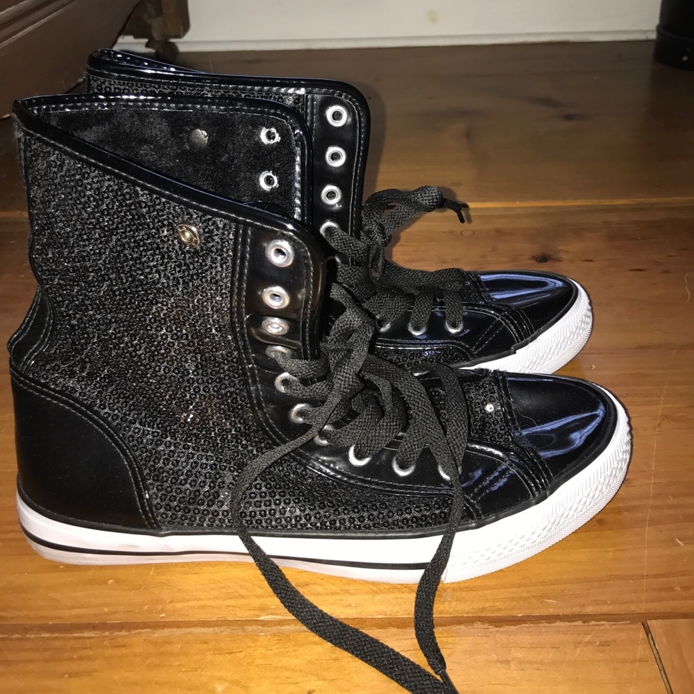 Sequin Converse Double Platinum Dance wear