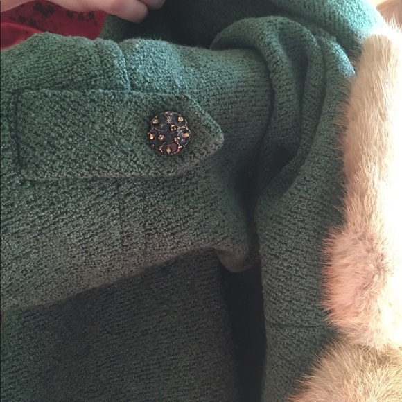 Green mink fur vintage coat amazing condition xl - Picture 4 of 5