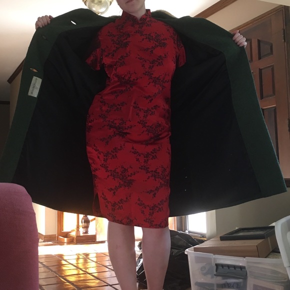 Green mink fur vintage coat amazing condition xl - Picture 5 of 5