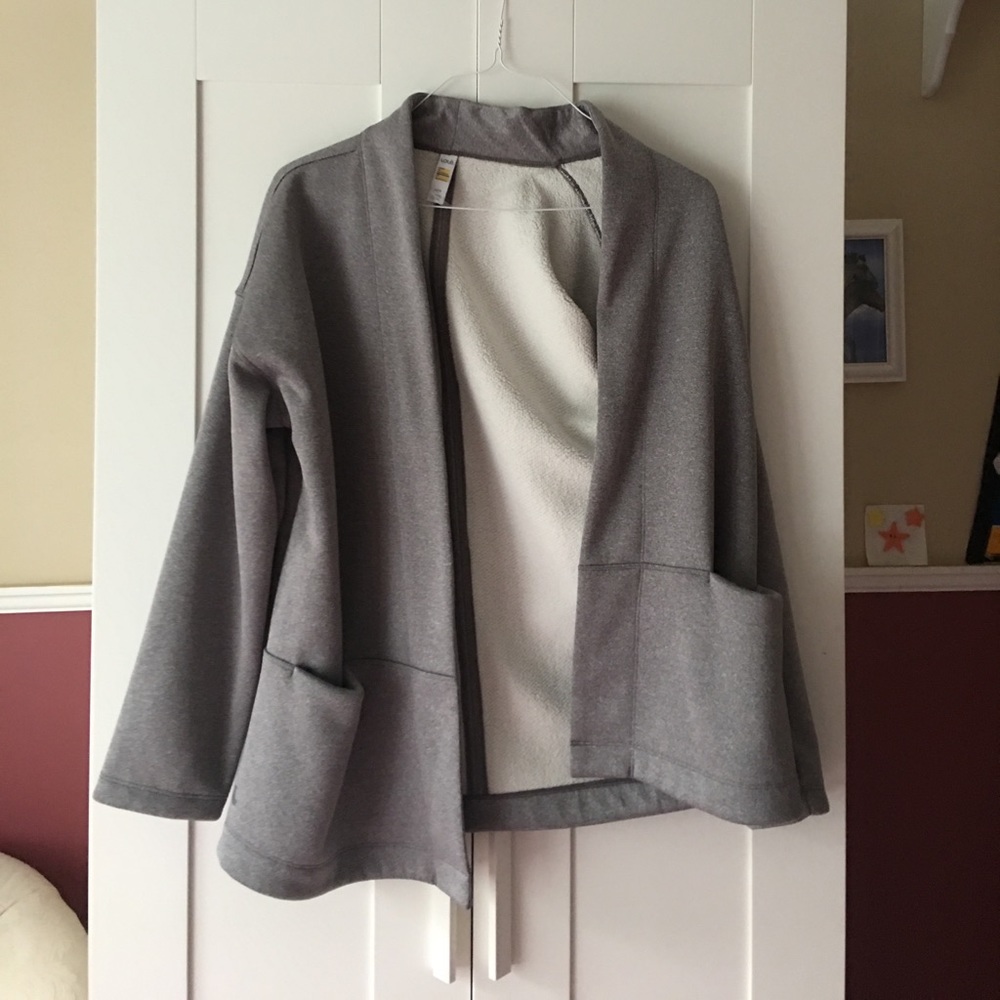 Grey athletic sweater