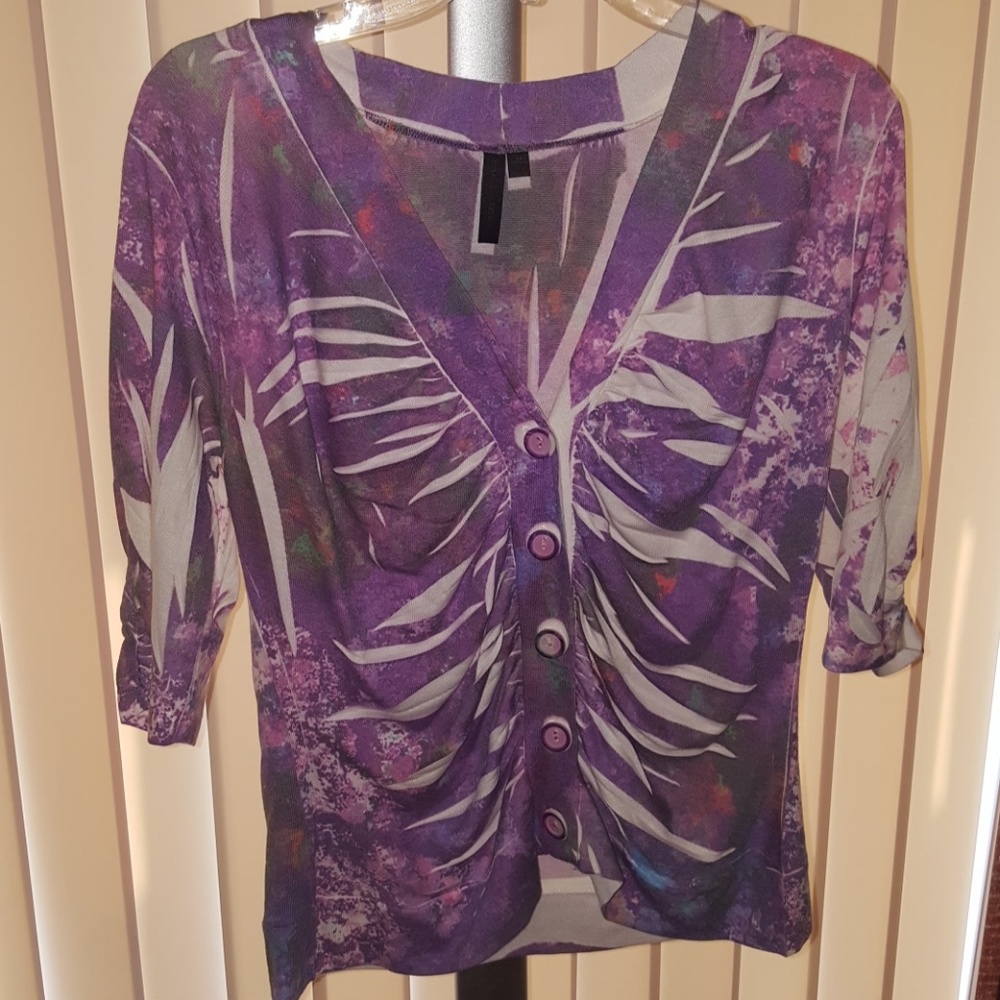SUSAN LAWRENCE V-NECK CARDIGAN
