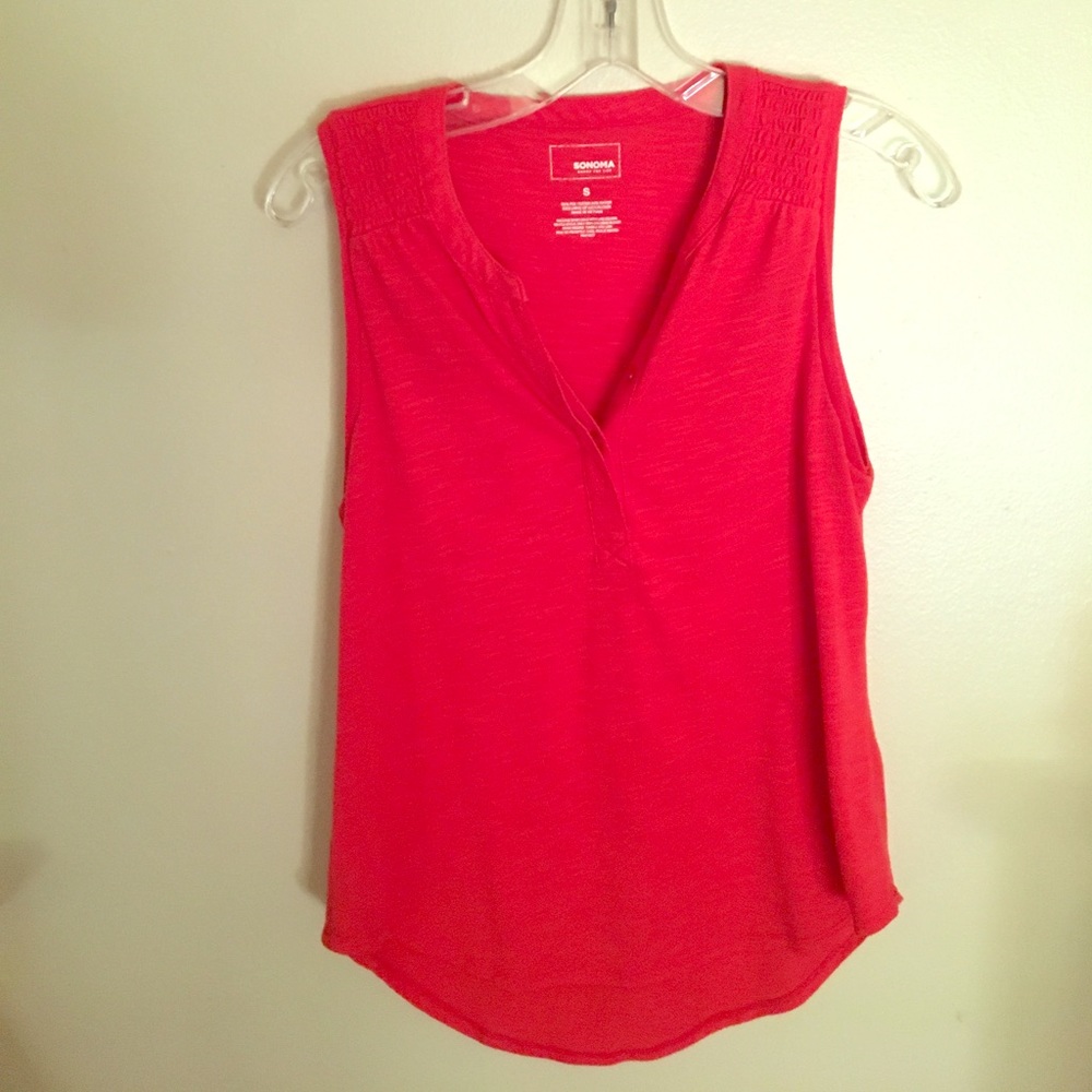 Red tank top