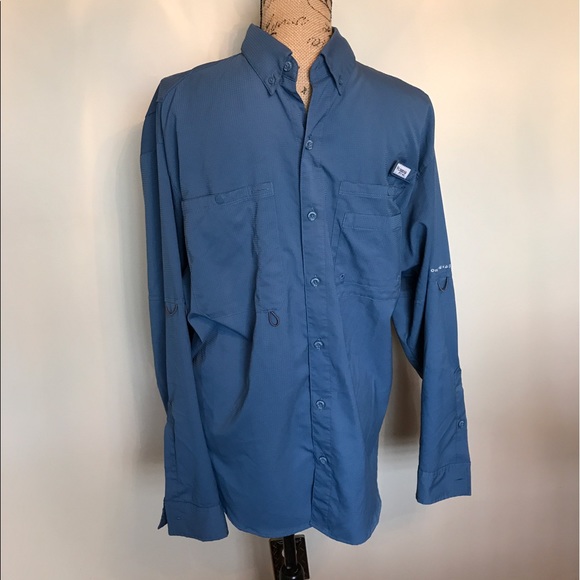 🎣Men's Columbia PFG long slv. w/roll tab shirt🐟 - Picture 2 of 5