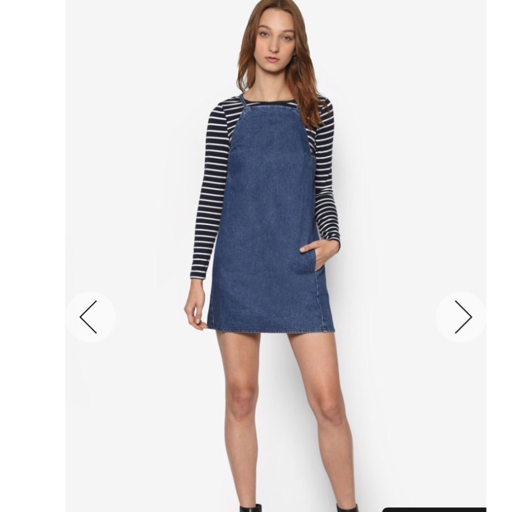 Topshop denim mini dress