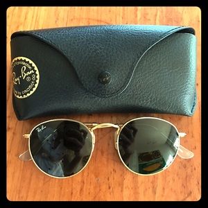 Gold Round Metal Ray-bans