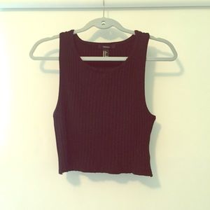 Black cropped tank top ✨