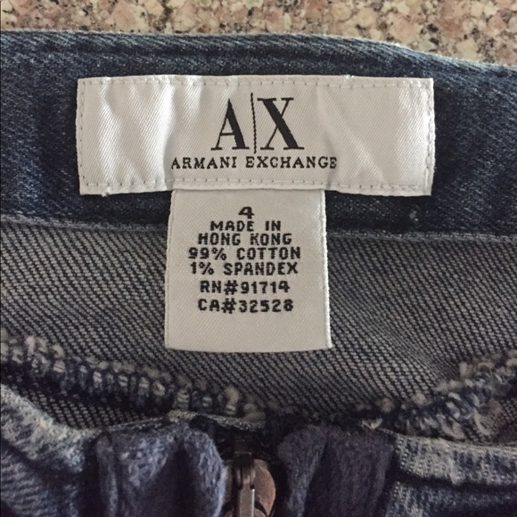 A/X  ARMANI EXCHANGE DENIM SKIRT SZ 4 - Picture 7 of 8
