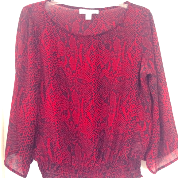 Michael Kors Python Print Blouse - Picture 1 of 3
