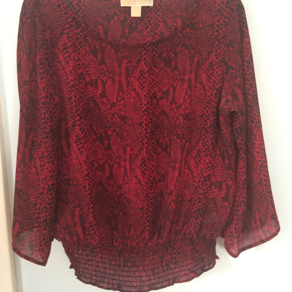 Michael Kors Python Print Blouse - Picture 2 of 3