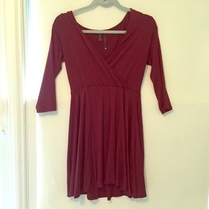 Maroon comfy dress ✨