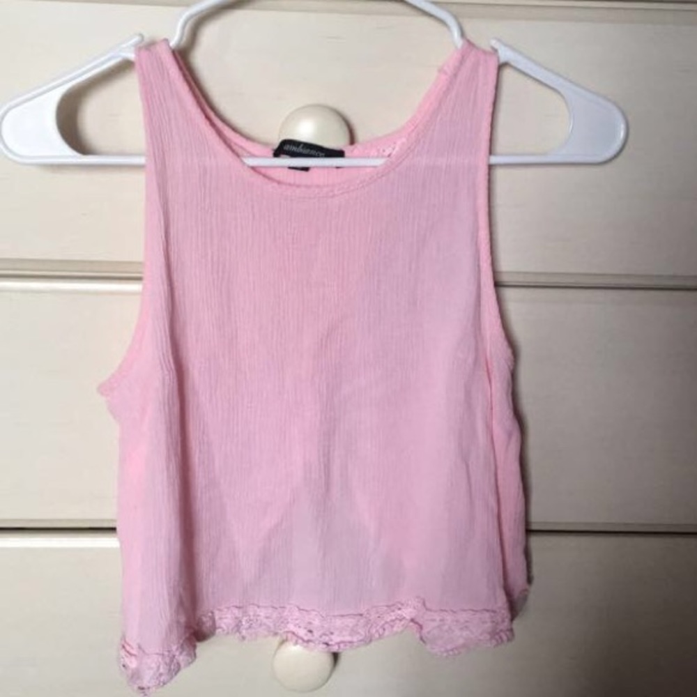 Pink crop top