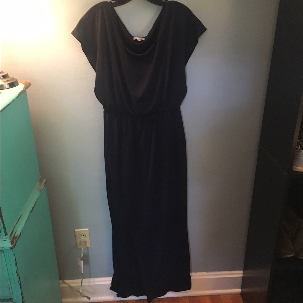 Charming Charlie navy blue maxi dress