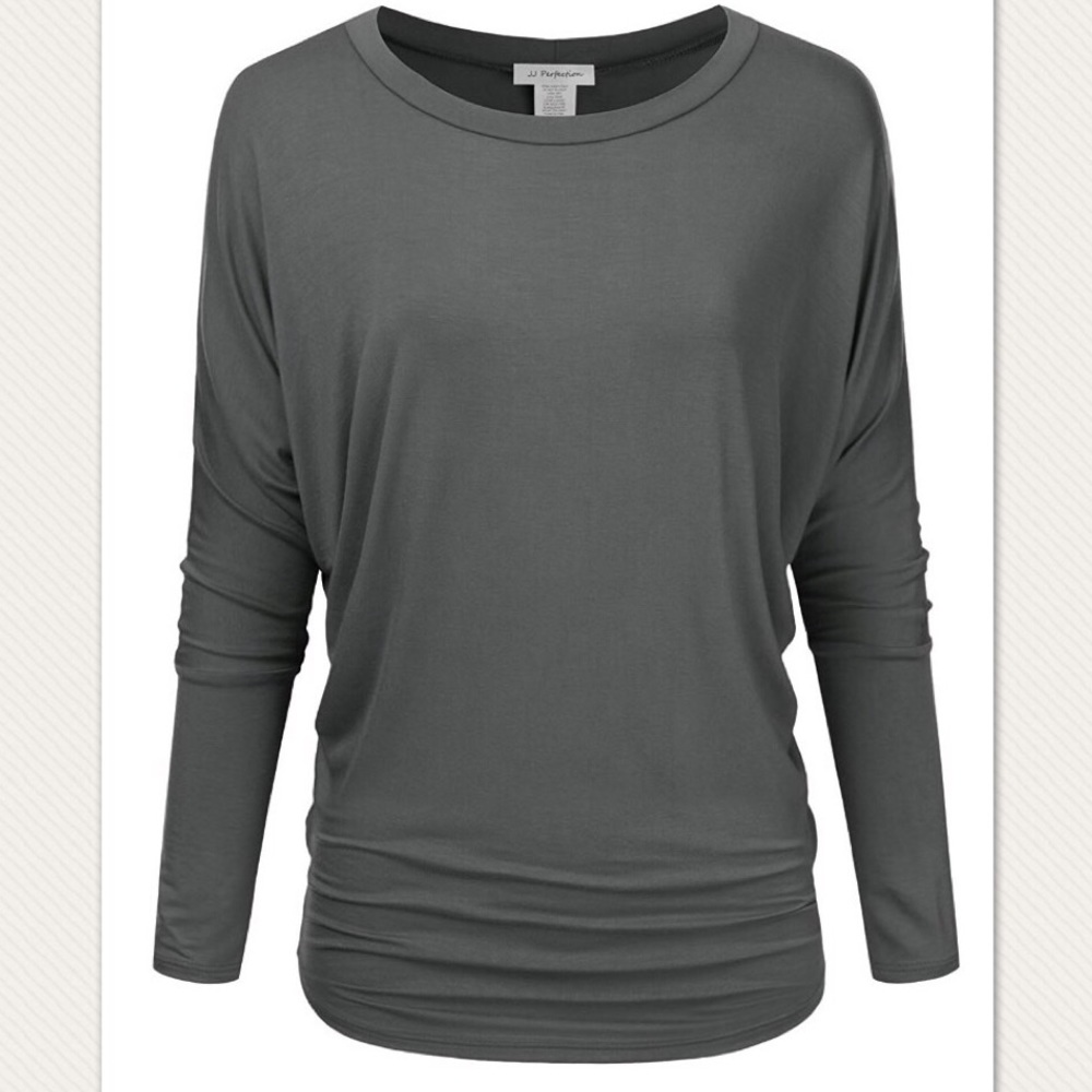 Women's size Small charcoal long sleeve dolman top