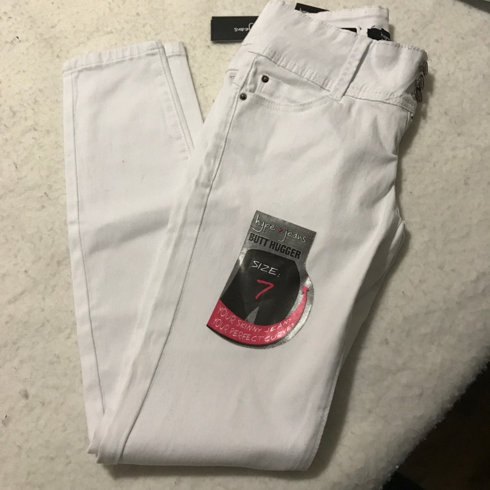 NWT! White Hype Jeans