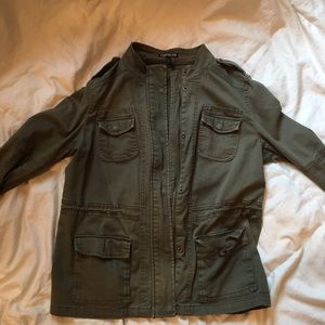Olive green fashion jacket