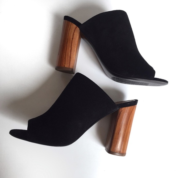 Tory Burch Raya Nubuck Peep Toe Mule - Picture 3 of 8