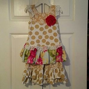 Giggle Moon 4T floral set toddler girls