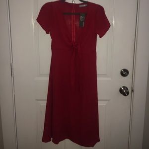 Love bow front midi dress by ASOS