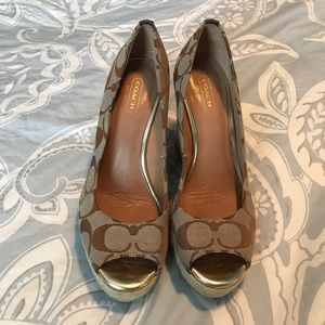 Coach size 6.5 wedges