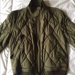 Burberry Olive Bomber Jacket