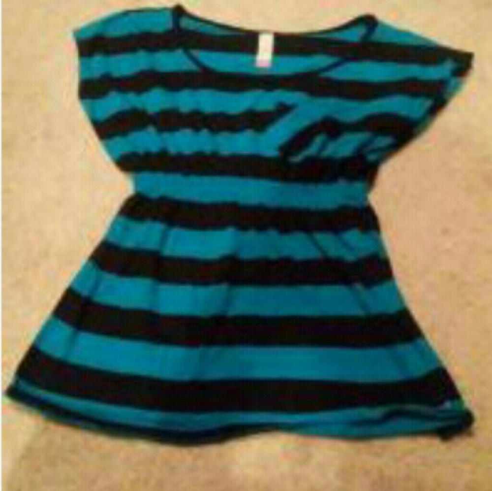 Black and Blue stripped shirt