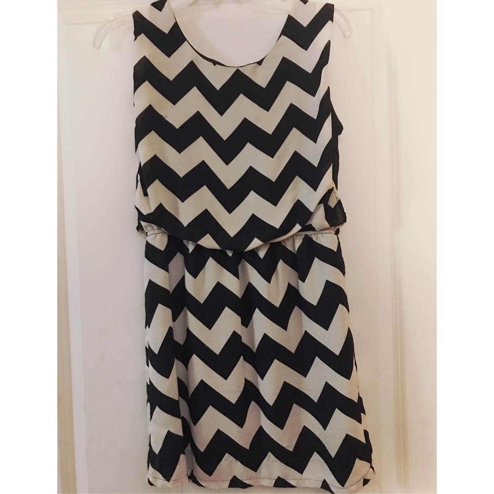 Chevron patterned dress