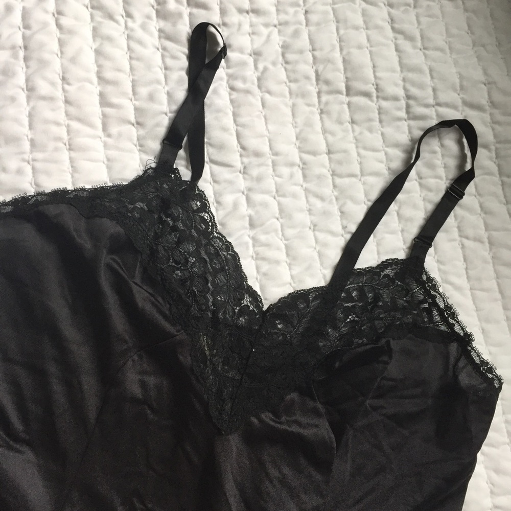 Lace Silk Slip Top