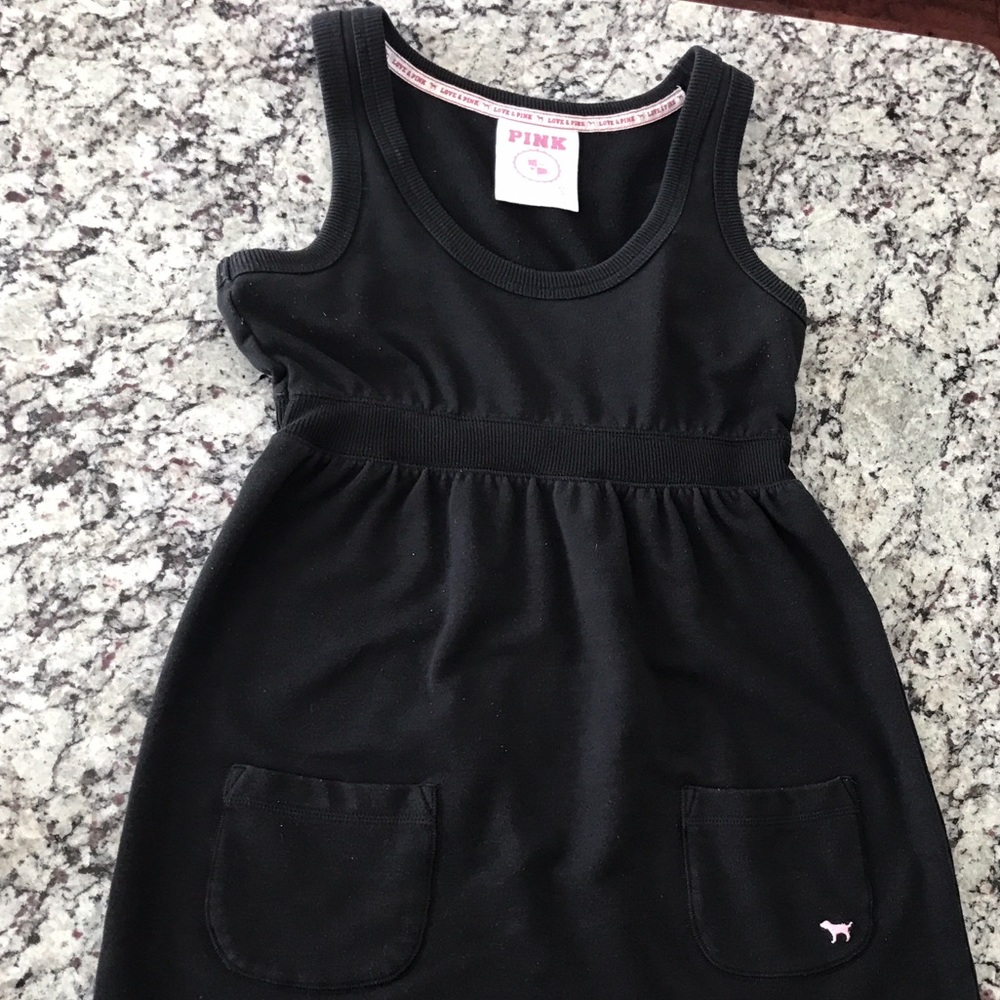 Pink Victoria's Secret Black Sweater Dress