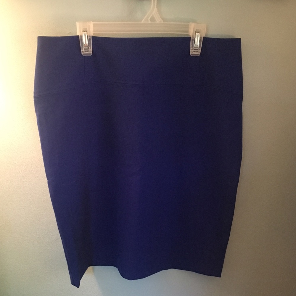 Blue Pencil Skirt