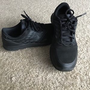 All black nike sneakers