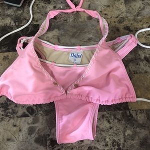 Brazilian back bathing suit and top