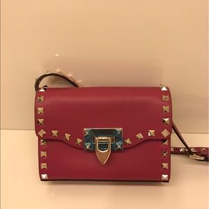Valentino small rock stud leather bag