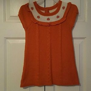 Crazy 8 4 toddler girls sweater dress fall pumpkin