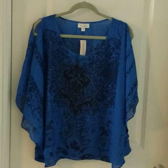 Dress Barn Tops - Dress Barn Cold Shoulder Shirt NWT