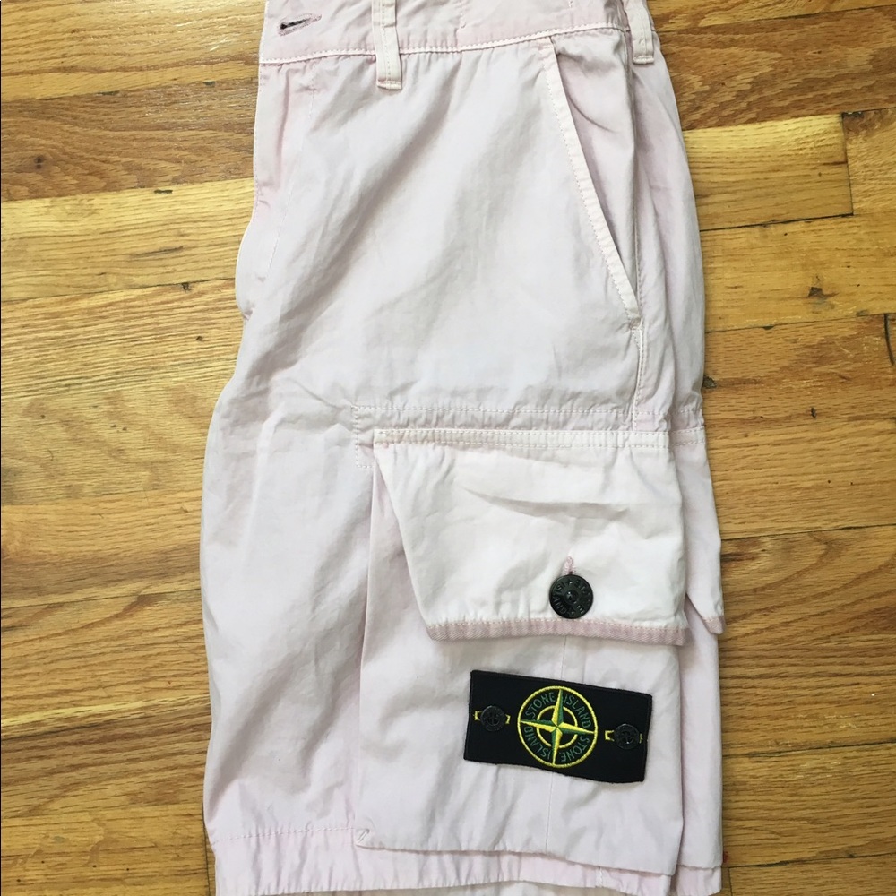 Stone Island Bermuda Pink Shorts