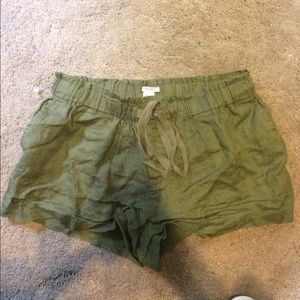 Green shorts