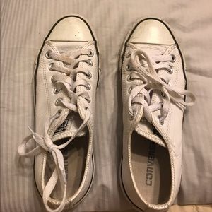 White leather converse
