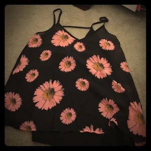 A flower tank top