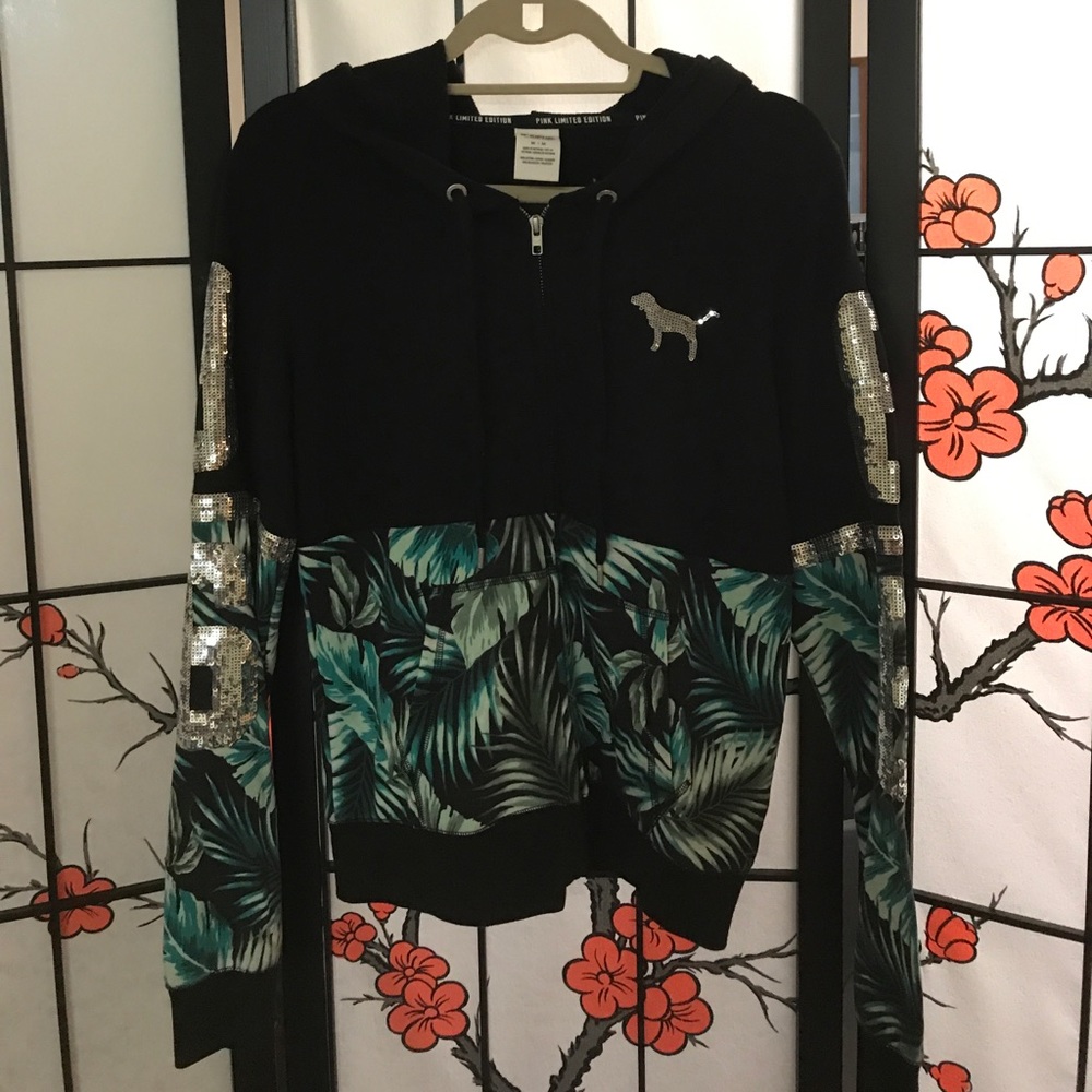 PINK Limited Edition Palm Leaf Zip-Up