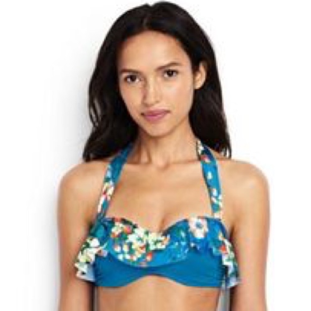 LANDS' END 🌺 Bikini Top Sz 10