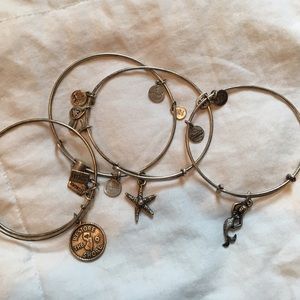 *PRICE NEGOTIABLE* 4 silver Alex and Ani