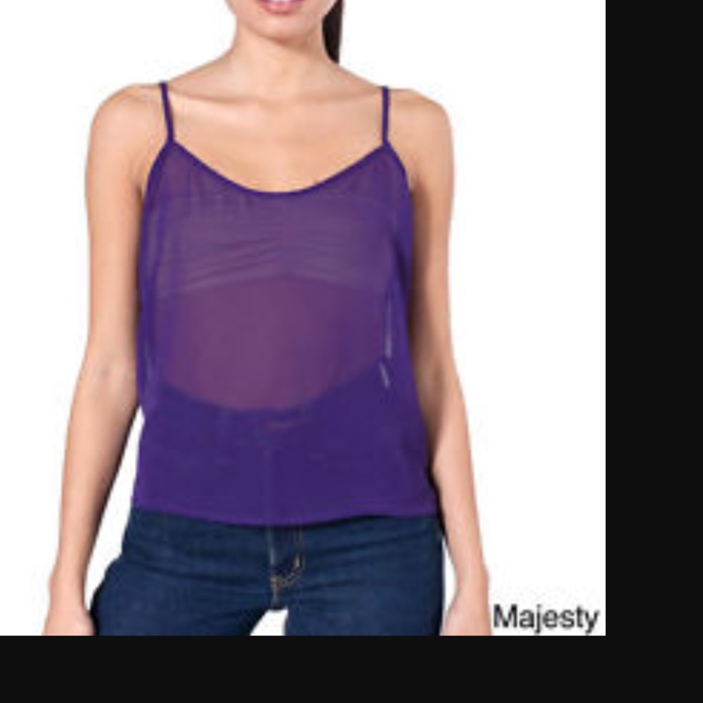 American apparel chiffon top