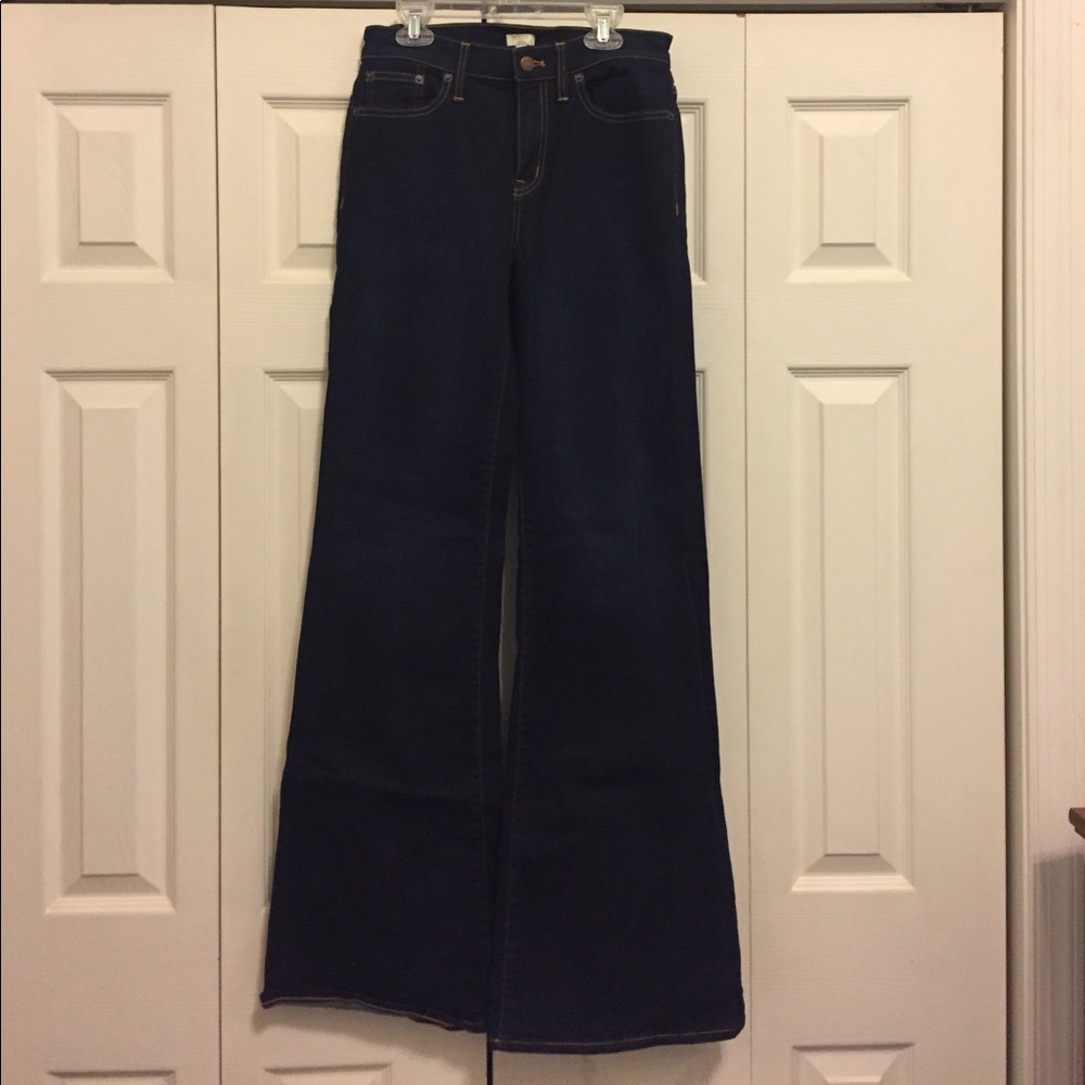 J. Crew Wide Leg High Waist Jeans