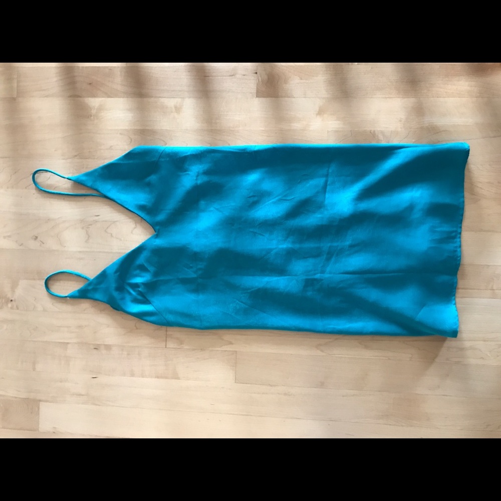 Teal mini dress