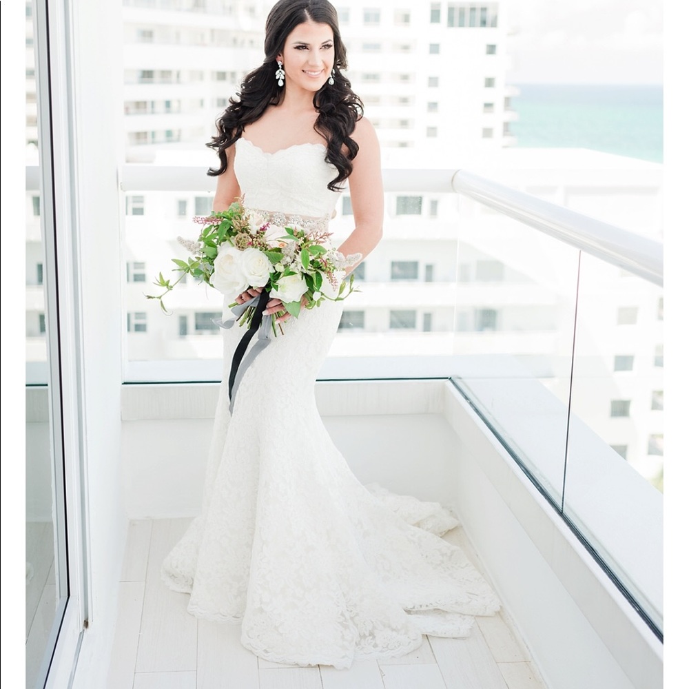 Romona Keveza Legends Lace Wedding Gown