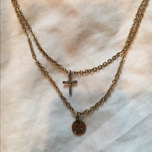 Gold Betsy Johnson Necklace