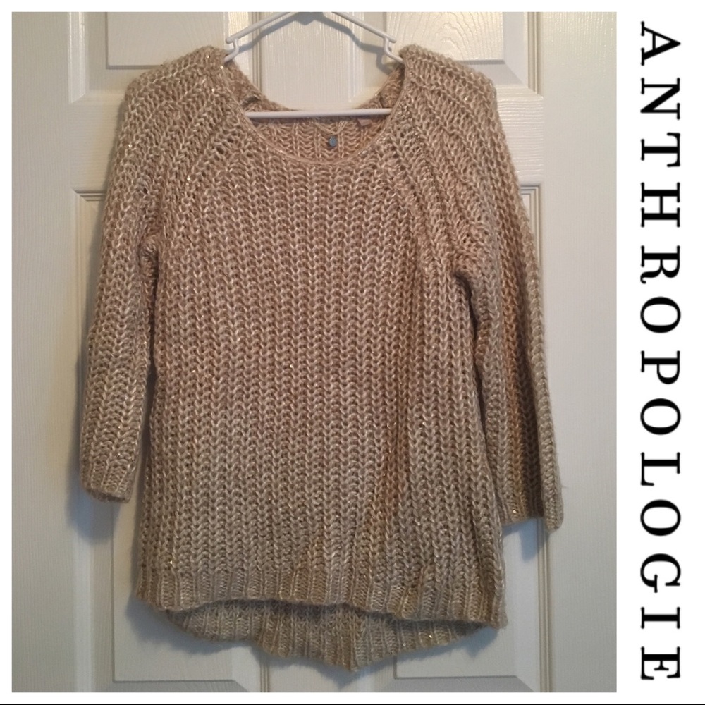 Anthro knitted and knotted sweater